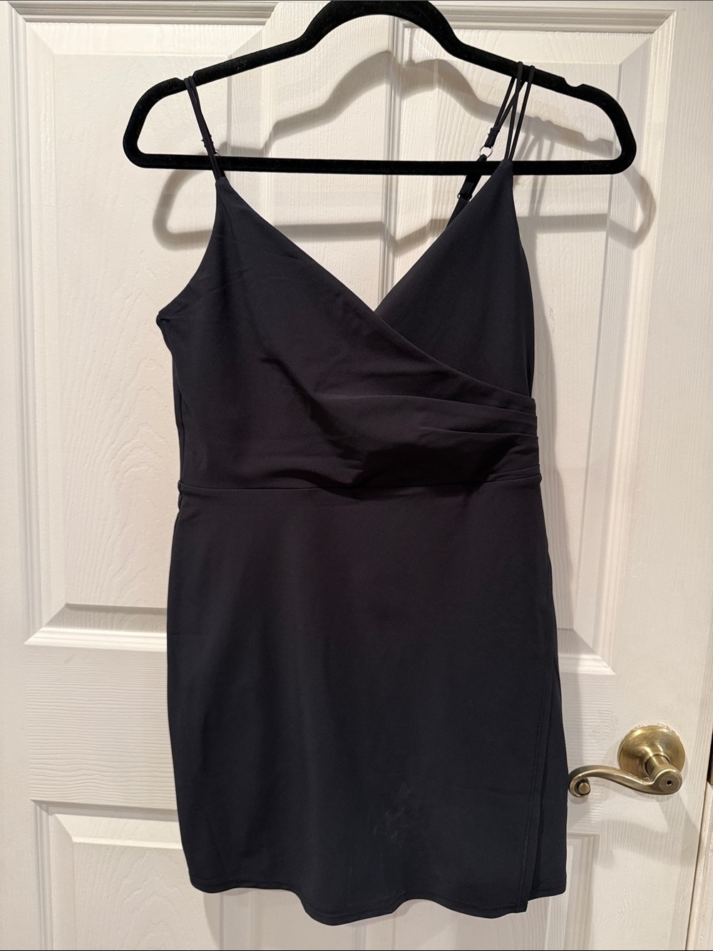 ABERCROMBIE & FITCH Black Athletic Workout Mini Dress Skort
